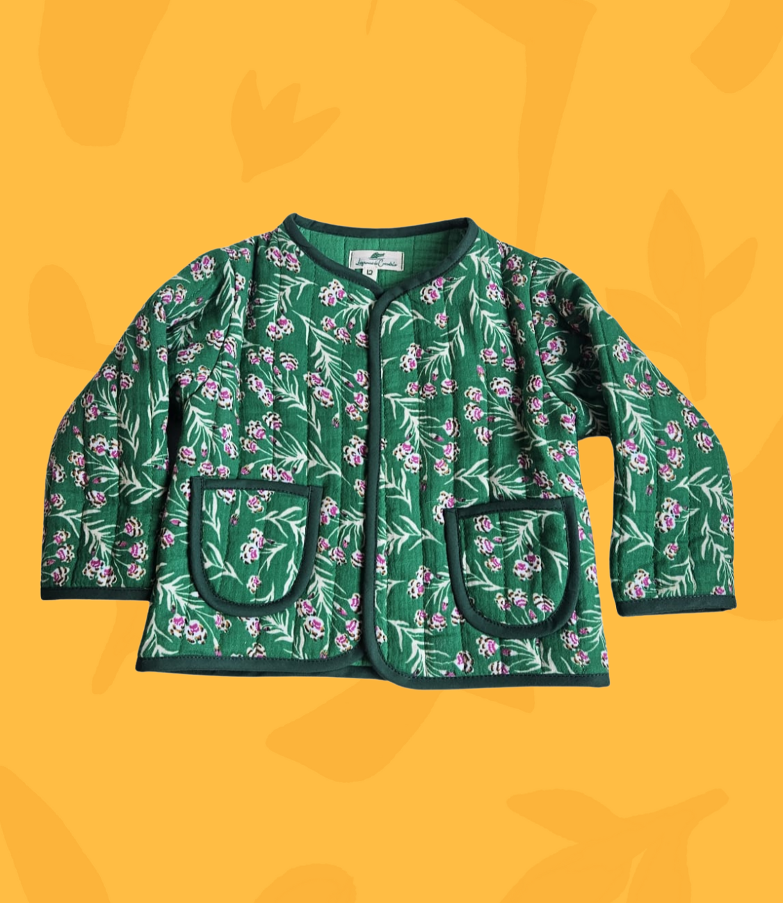 Chaqueta acolchada Flores Bebé