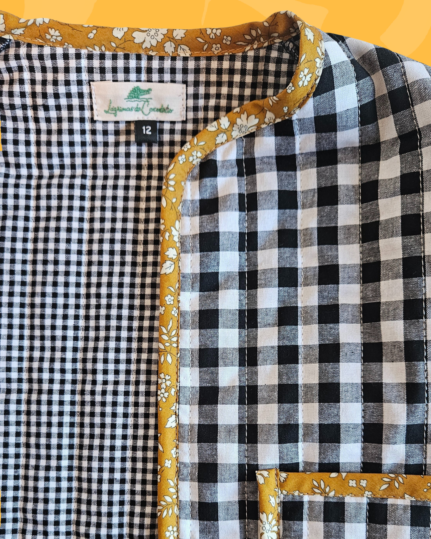 Chaqueta acolchada Vichy Bebé